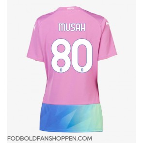 AC Milan Yunus Musah #80 Tredjetrøje Dame 2023-24 Kortærmet